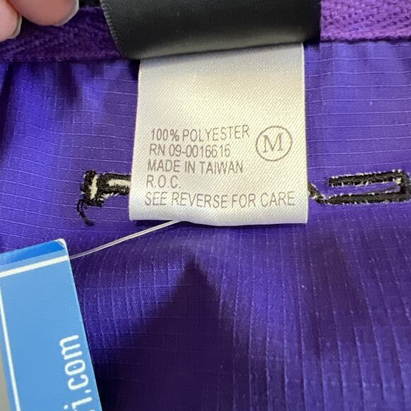 Canari Jacket Men Medium Purple Biovent Full Zip Windbreaker Water Resistant NEW - Picture 8 of 16